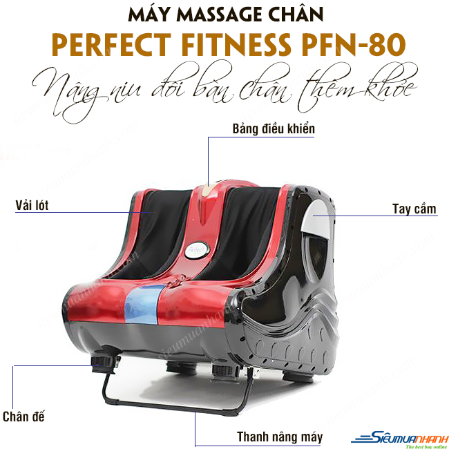 Máy massage chân Perfect Fitness ( màu đỏ)